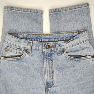 Vintage 90s Levi's 550 Relaxed 28x30 Fit Tapered Leg USA Made Denim Blue Jeans